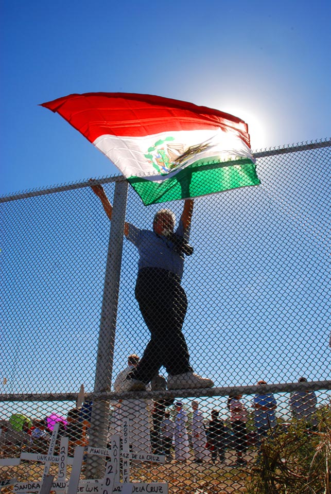 Border, USA/México, Mexican Flag, Border Fence