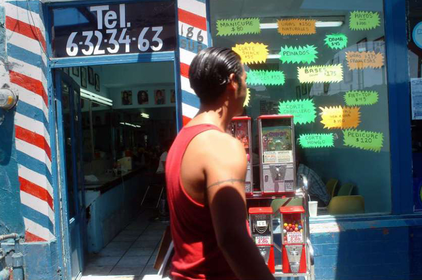 Barber shops, Juarez, Mexico, Summer Heat